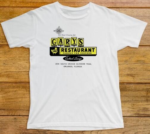 Gary s Duck Inn Restaurant T Shirt 824 Seafood Cocktail Lounge Orlando Florida S