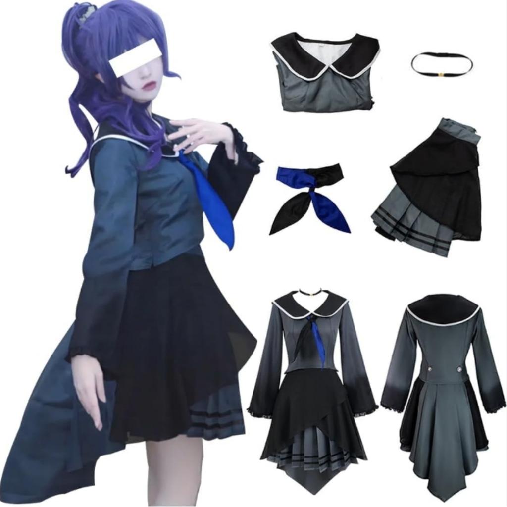 Asahina Mafuyu Cosplay Costume Wig Anime Project Sekai Colorful Stage Cosplay Halloween Party Uniform for Women Girls