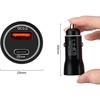 USB Cigarette Lighter Car Charger PD&QC Charger for IPhone PD 30W Quick Charge QC 18W Fast Charger  Mini Car Charger with IPhone Samsung Galaxy