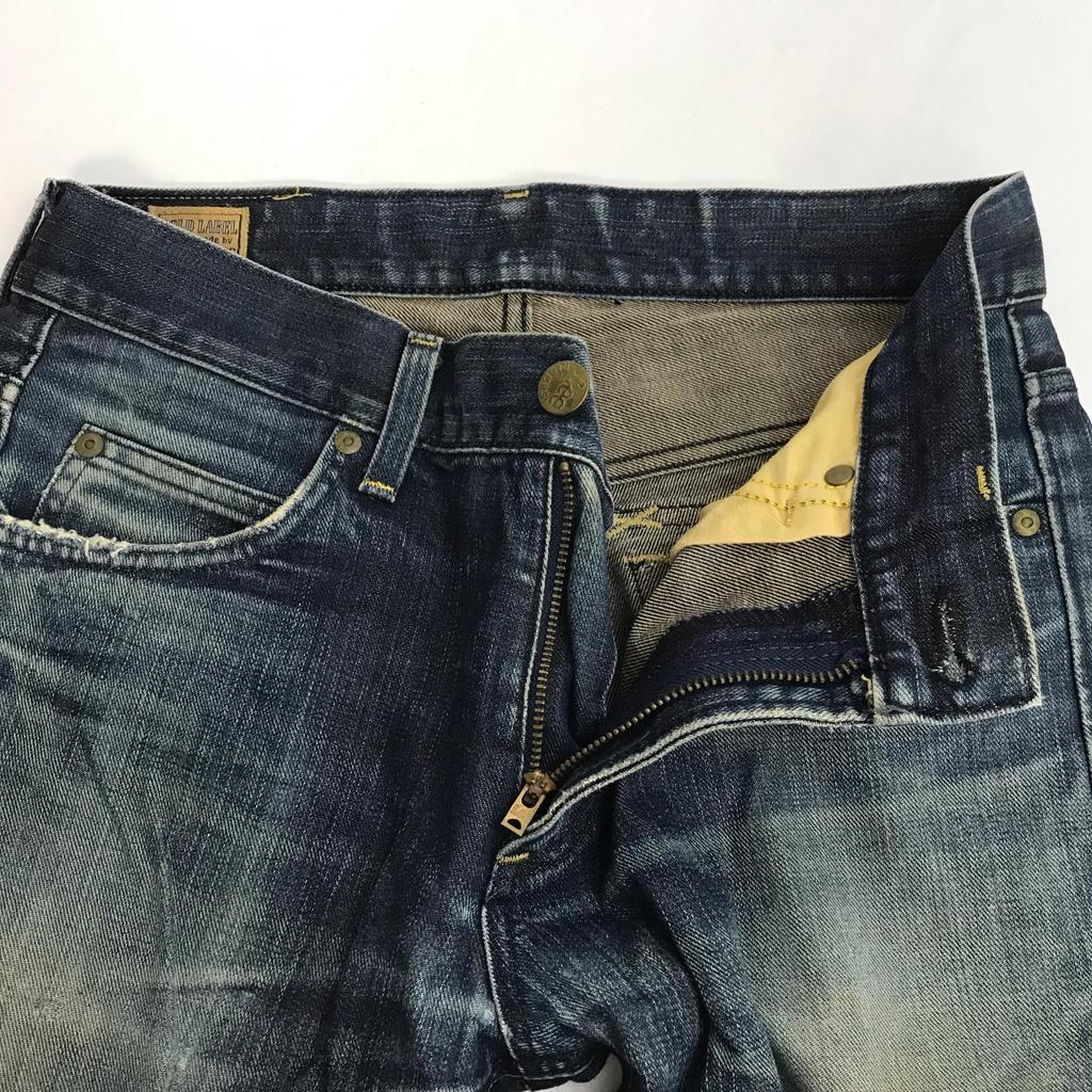 Vyrobeno v Japonsku Lee Riders GOLD LABEL Džíny W29 Pánské S-M Vnitřní délka nohavice 79cm Modré(POUŽITÝ)