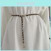 Elegant Women's Waist Chain Fashionable Gold Metal Woven Waist Belt For Dresses