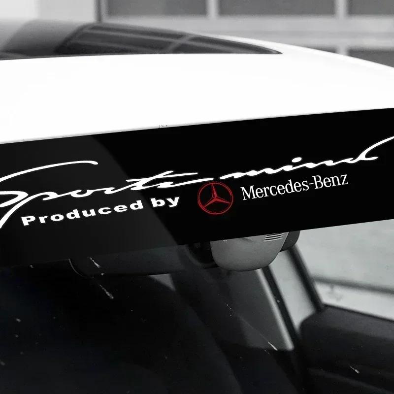 BLZ3   Car front windshield sunshade decorative stickers For Mercedes Benz Amg W204 W213 W205 W211 W212 W176 W205 W203 Accessories