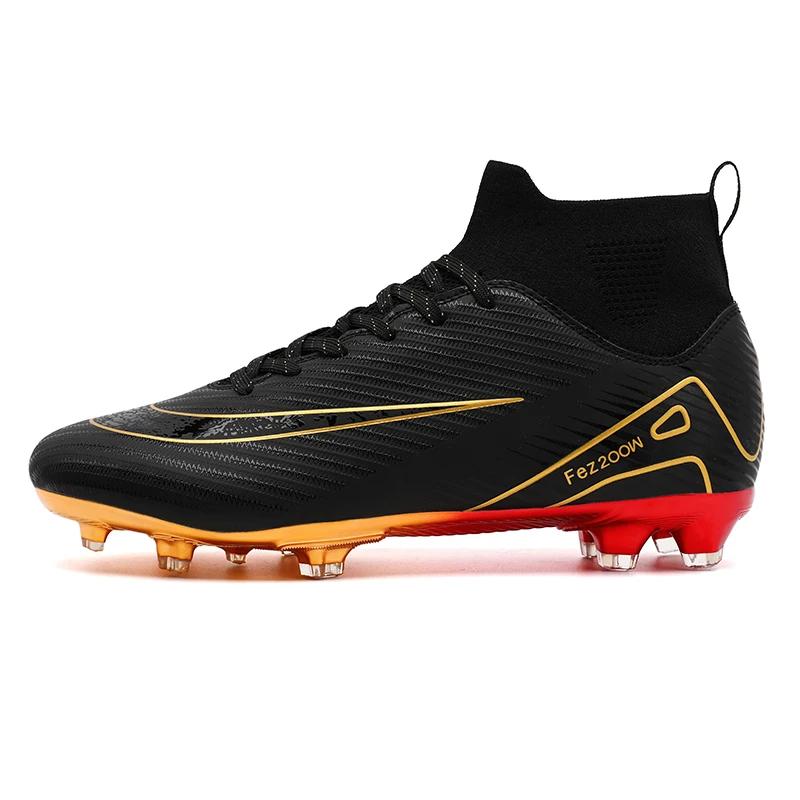 

Men Soccer Shoes Sport Wear TF/FG Top Quality Society Cleats Football Shoes Ultralight Sneaker Match Professional Football Boots 33