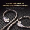 Upgrade Cord KZ Earphone Cable Silver Plated KZ Wired Headphones  For ZXN ZXT VK4