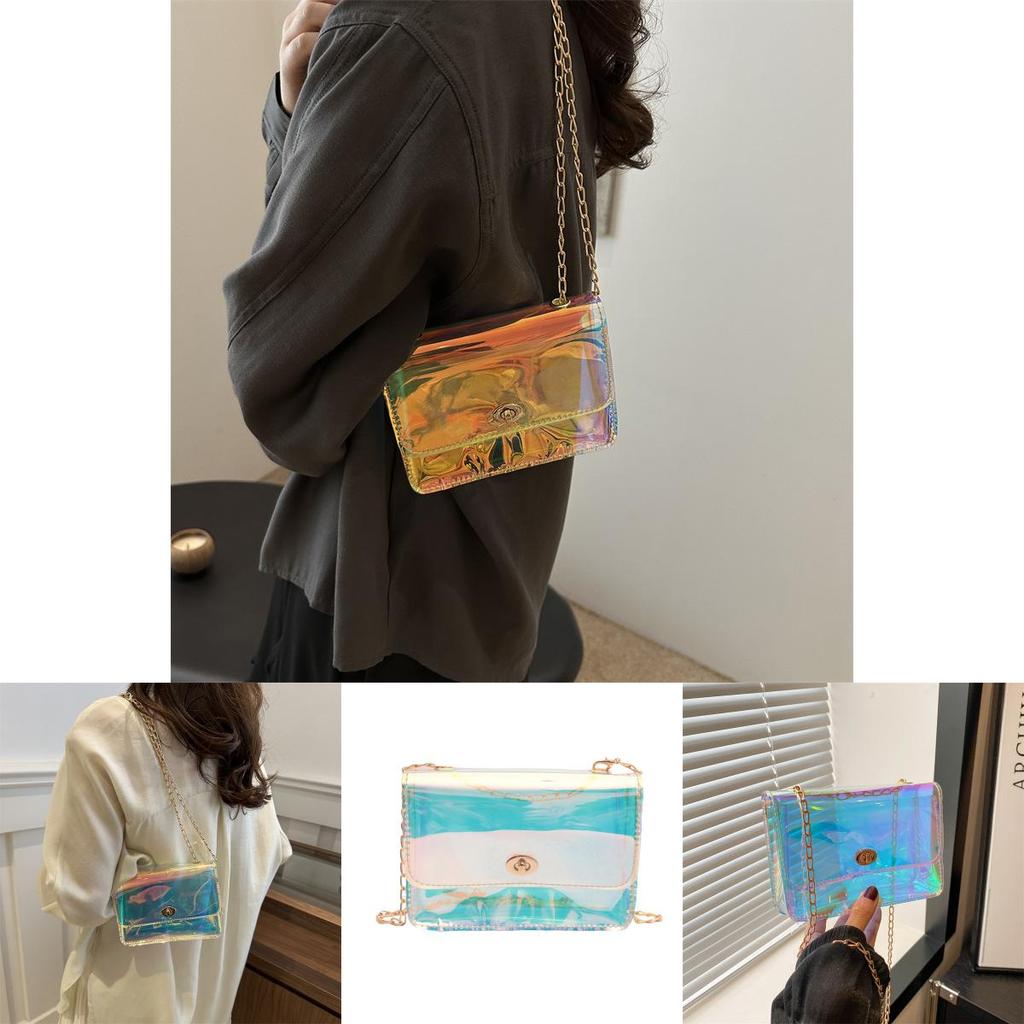 Stylish Summer 2024 Pvc Shoulder Bag Trendy Street Style Crossbody Bag