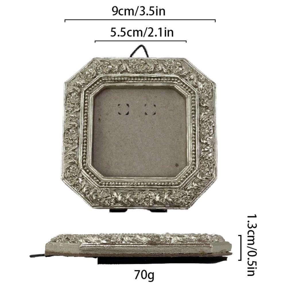 Antike Bilderrahmen-Ornamente Harz-Foto-Display-Halter Barockstil-Bilderrahmen Wohnzimmer