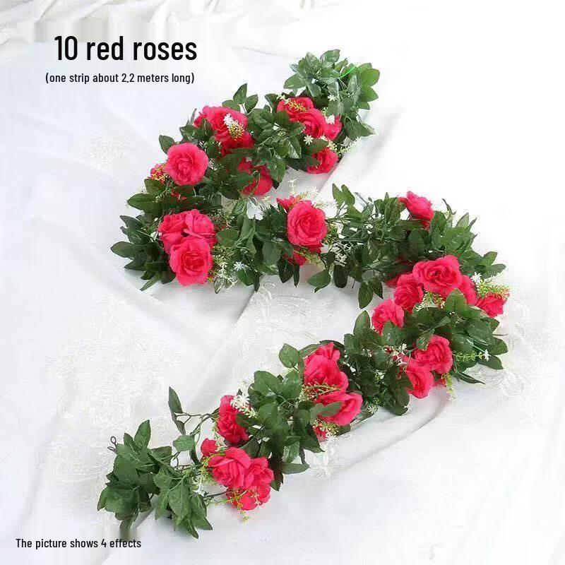 Huazhenmian Artificial Red Rose Garland