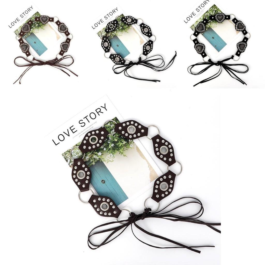 Waist Belt Bohemian For Women With Heart Decor And Gold Buckle For Wear Casual