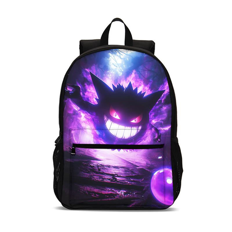 Cartoon G-Gengars Backpack Schoolbag Boys Girls Camping Backpack Lightening Zipper Anime Rucksack for Boys Girls Best Gift