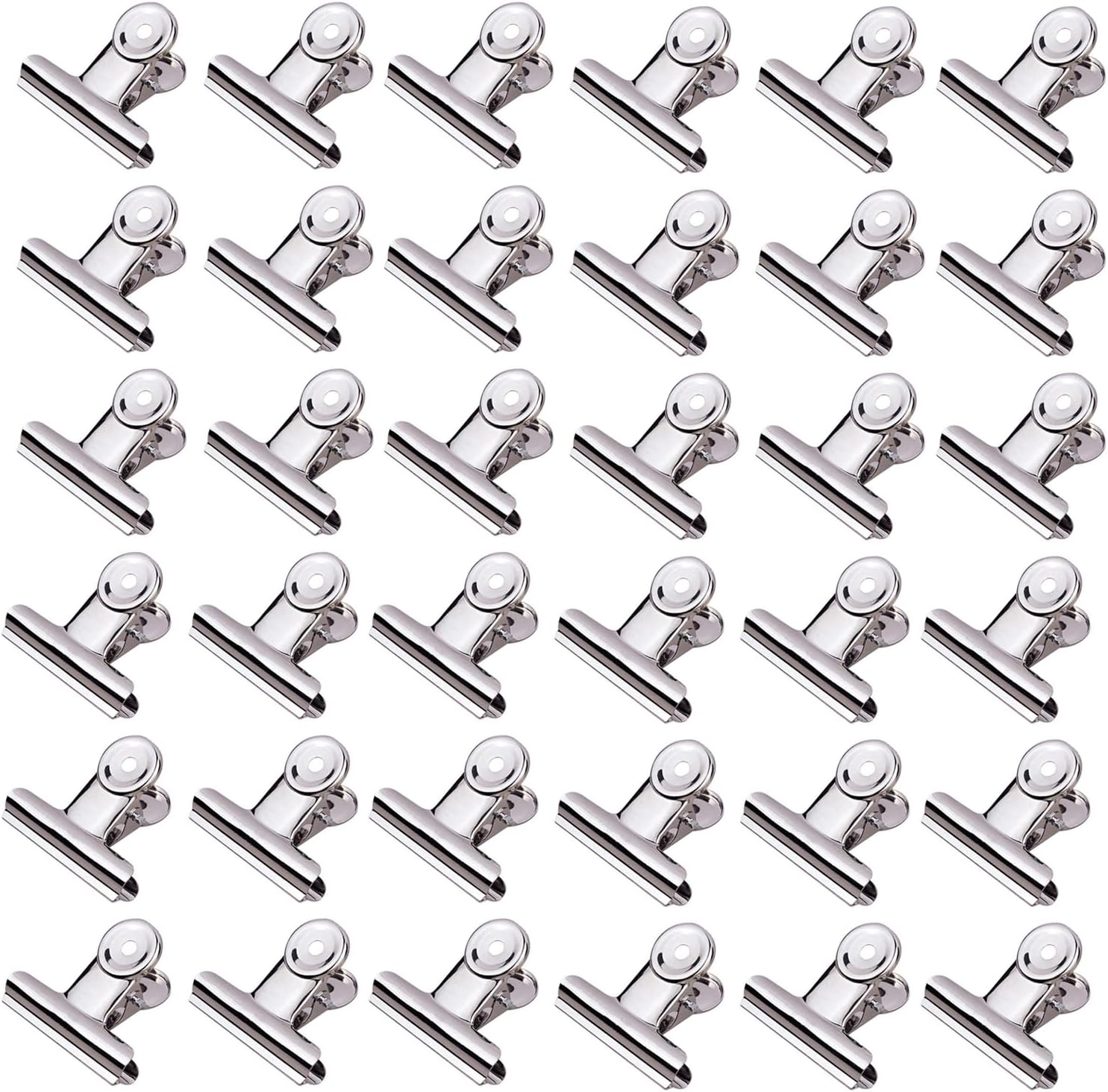 

Extra Large Bulldog Clips, 36 Pack, 75 mm, Food Clip, Chip Clip, Binder Clips, Fold Clamps for Home School Office Supplies