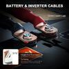 ECGSOLAX 2AWG Soft Battery Connection Cable Stranded Copper Wire With Heavy Duty M10 Lug For Inverter Car Solar UPS Marine Boat