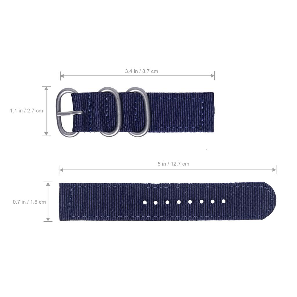 20Mm Nylon Watch Strap High End Look Strong Durability No Scratch No Irritation Perfect Fit Most Watches Khaki Watch Straps