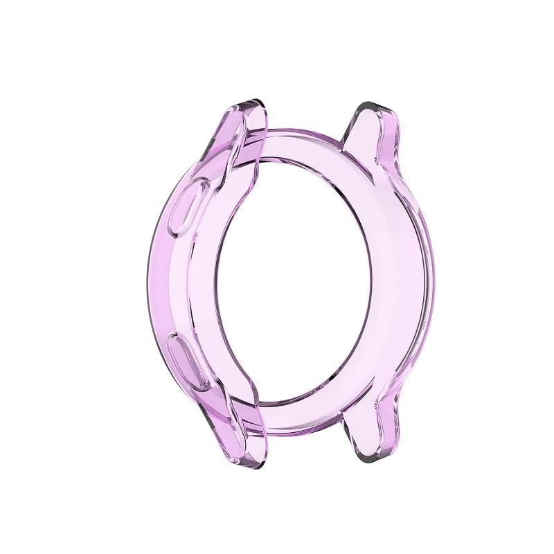 

Защитный чехол из ТПУ для умных часов Garmin Vivoactive 4 4S /Active Active S, мягкий силиконовый защитный чехол-бампер Garmin Active фиолетовый