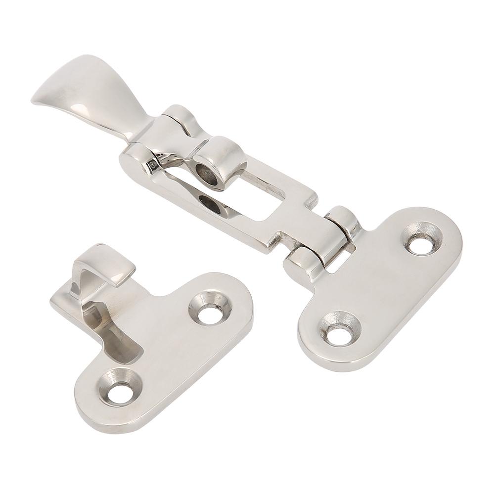 2pcs Stainless Steel Marine Boat Lock Cabinet Hatch Latch Mirror Fastener Clamp Deck Hasp