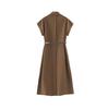 French Minimalist Slim Waist Long Dress Shirt - Women's Summer Collection