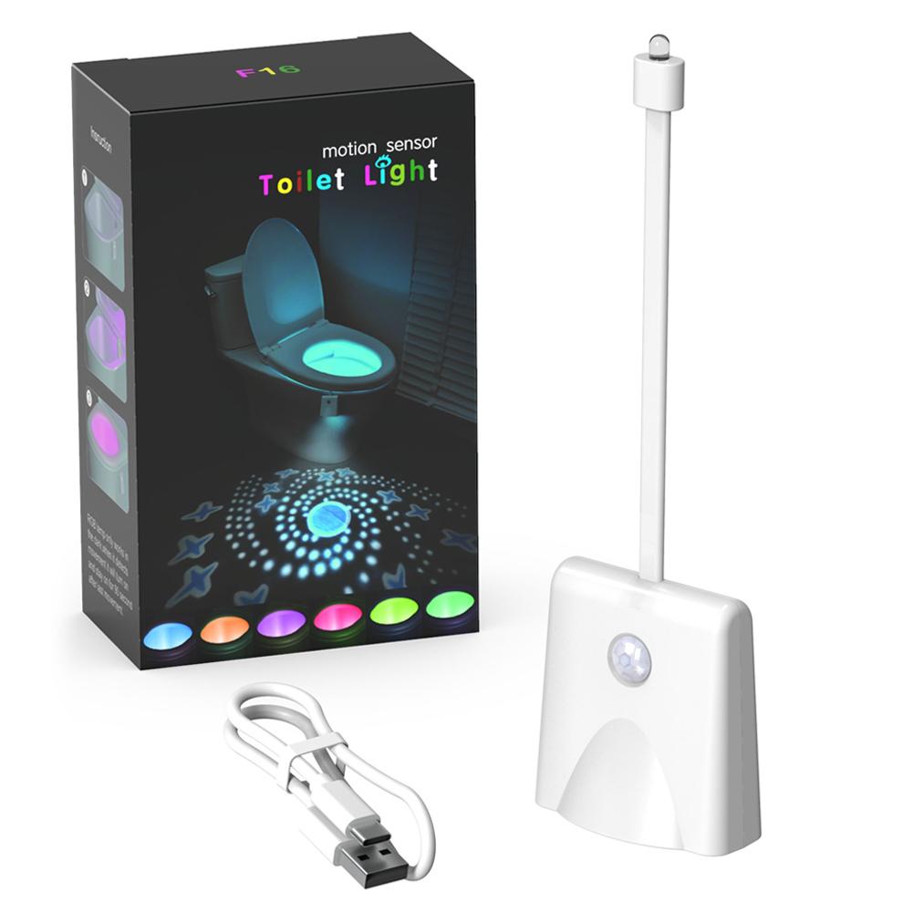 

Проекция Звездного Неба Новый Индукционный Ночник для Туалета Умное Обнаружение Движения 16 RGB Цветов Перезаряжаемый Свет