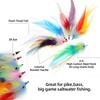 Colorful Ribbon Fly Fish Tuna Lures Flash Line Squid Skirt Lure  Freshwater Saltwater