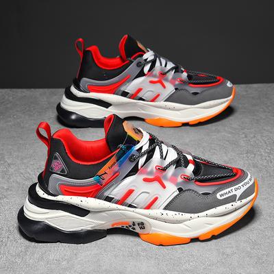 Neue Herrenschuhe große Größe Schuhgröße Sportschuhe neuer Hongkong-Stil Plateau Dad-Schuhe erhöhen Elastizität