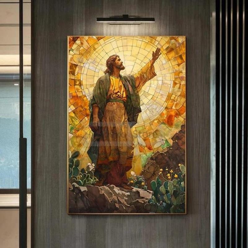 Jesus Christ Biblical Art Canvas Print  Christian Gospel Wall Decor for Holy Week  Easter  Perfect for Home Room or Church Decor