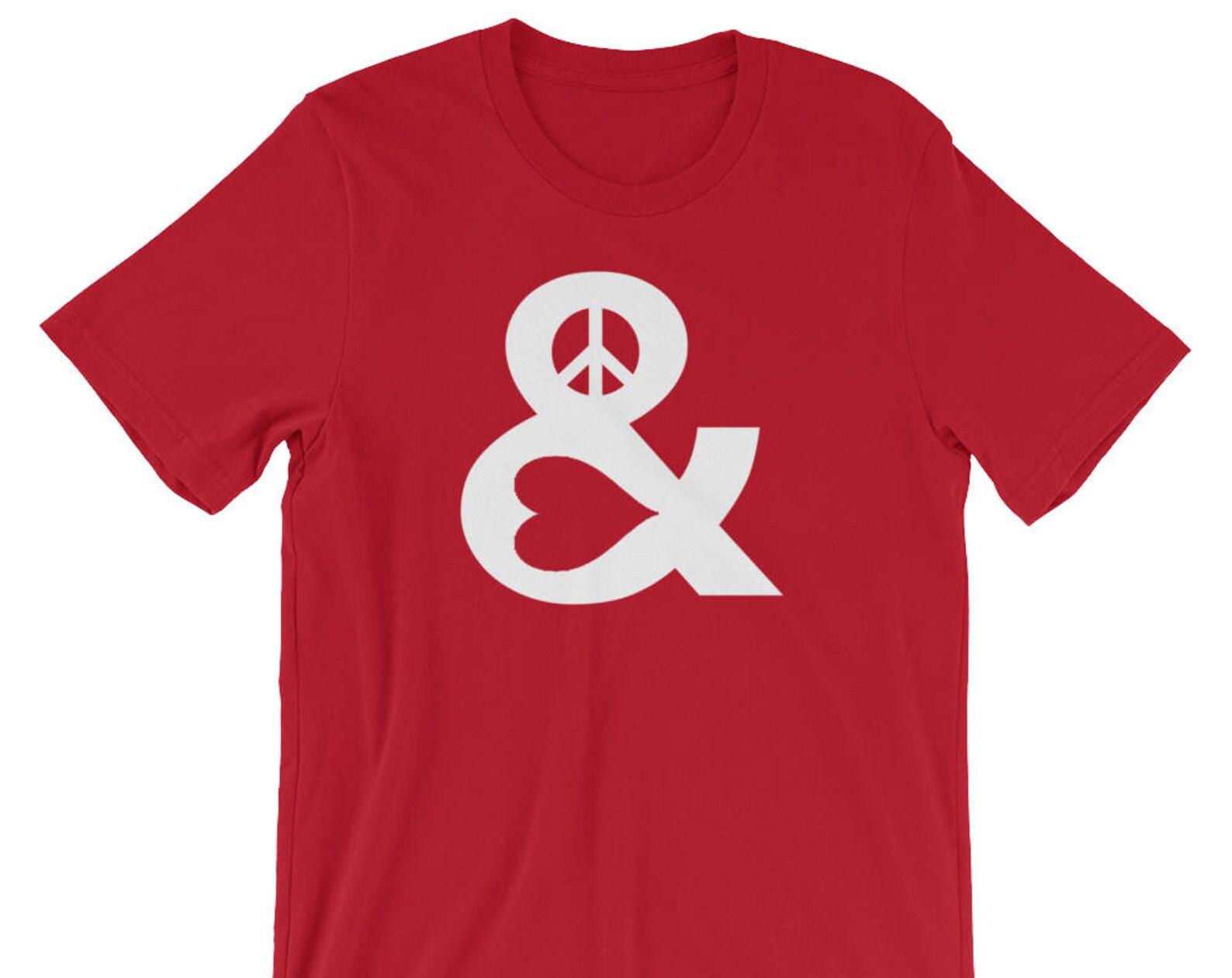 Peace And Love - Unisex T-Shirt XL