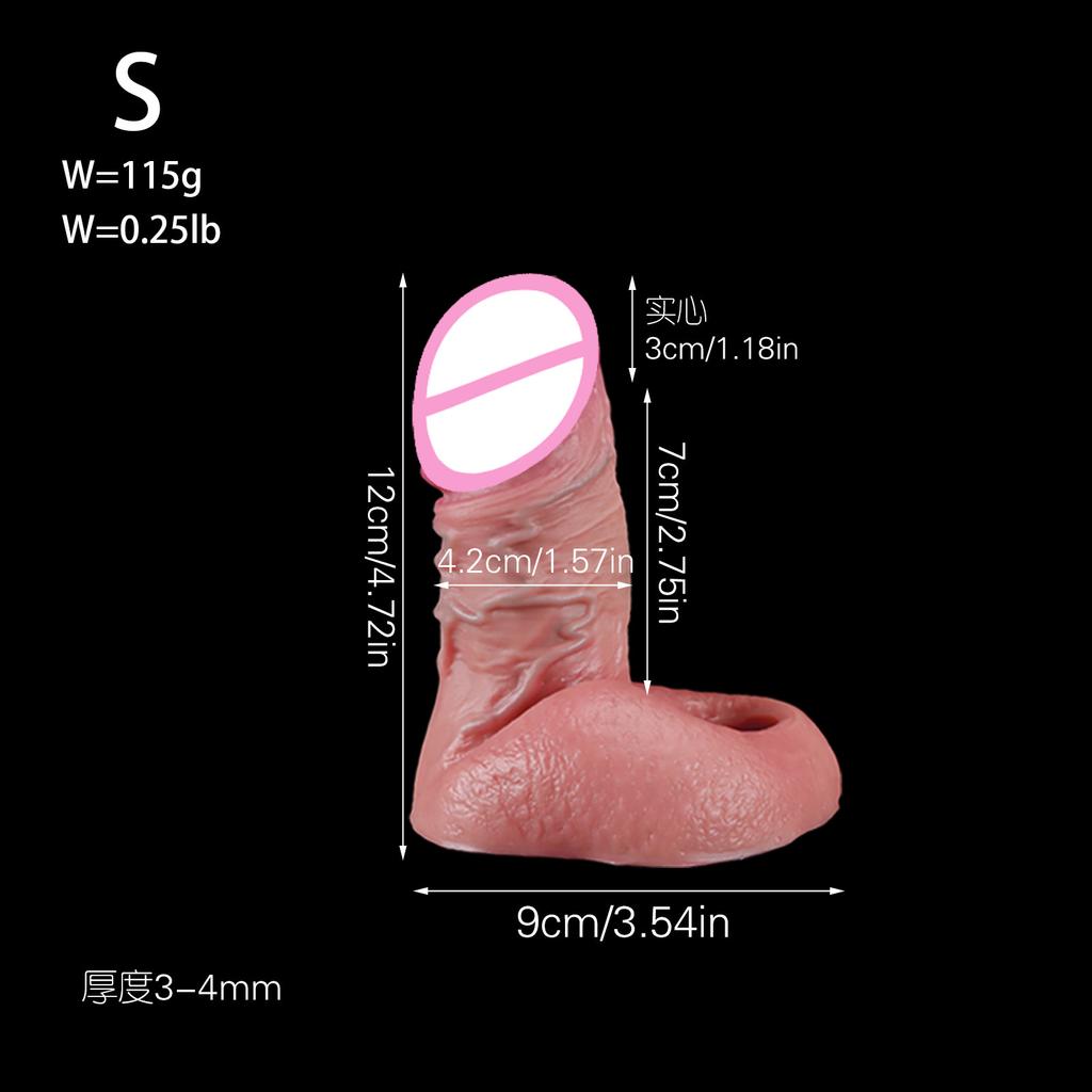 Super Simulation Men's Bold and Bold Penis Ring Lock Essence Delay Fierce Men Dildos Sets of Couple Sex Toys