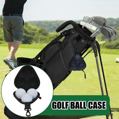Tragbare Golfballtasche Golfball-Aufbewahrungstasche mit Karabiner Hartschalen-Etui für Damen Einfach zugängliches Zubehör Herren Outdoor