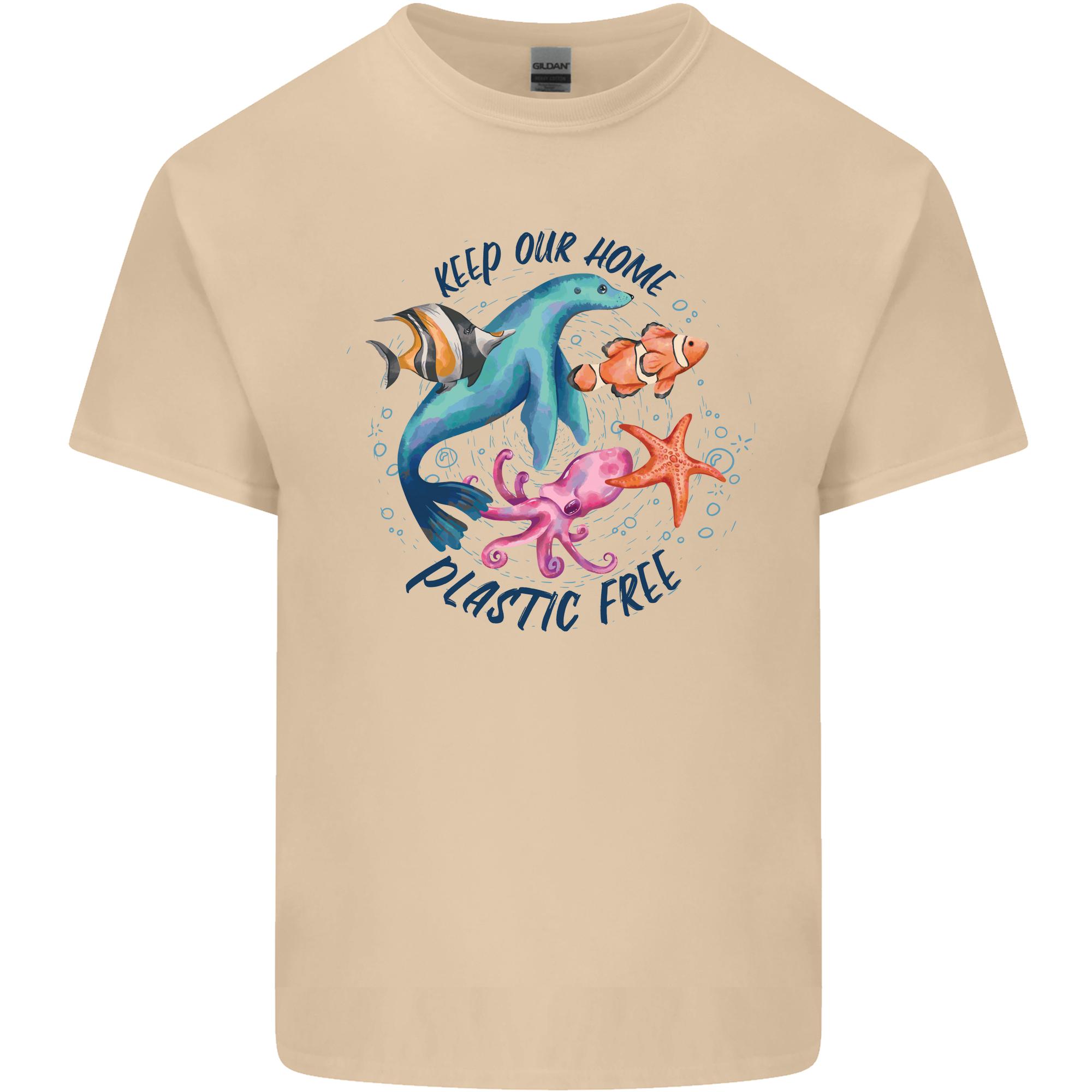 Plastic Free Climate Change Octopus Seal Fish Unisexs Light Cotton TShirt S