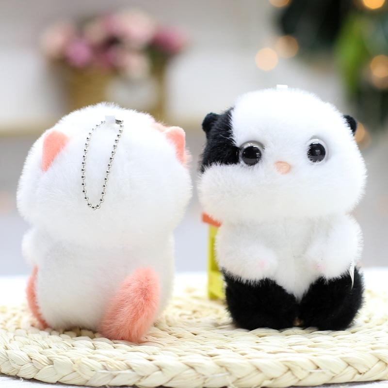 Simulation Kitten Pendant Cute Cat Doll Doll Plush Toy Rag Doll Bag Hanging Keychain