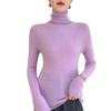 Autumn/Winter Women's Slim Fit High Neck Cashmere Knit Long Sleeve Pullover