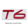 3D Metal AWD T5 T6 B5 B6 Letter Badge Sticker Rear Trunk Emblem  Decal High-Quality Automotive Exterior Accessories