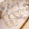 Shoelaces Shoe Tying Toy Puzzle Improve Intelligence Game Toy Wooden Threading Game Children Shoe Tying Toy