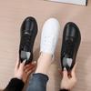 Spring New Women's White Lace-Up Casual Korean Shoes