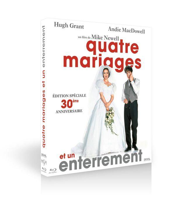 Blu-ray film bqhl quatre mariages et un enterrement édition 30ème anniversaire blu-ray