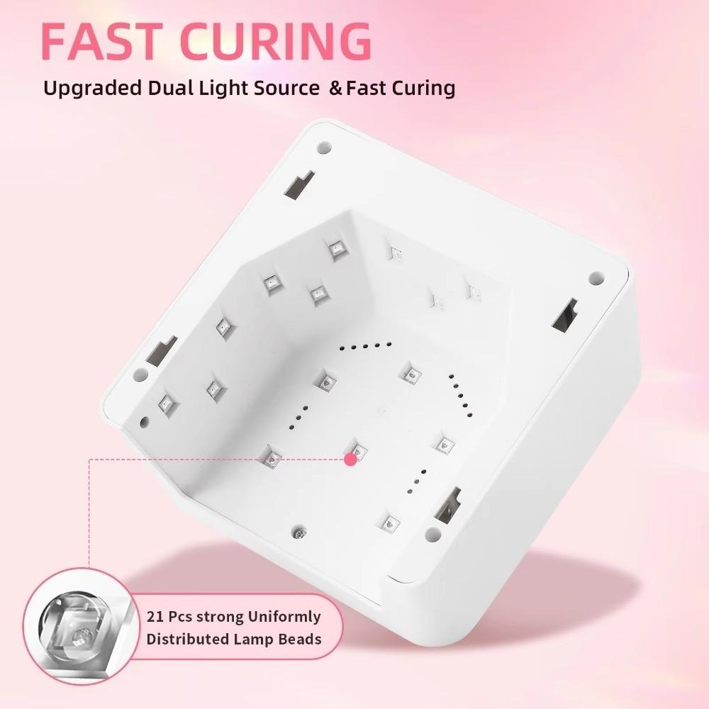 Fast Curing UV Nail Lamp Rhinestone Heart Shape Nail Dryer Machine Nail Dryer Lamp  Pedicure Use