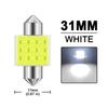 10/20/50 PCS C5W LED Bulbs Festoon 31mm 36mm 39mm 41mm COB 12V 7000K White Car Interior Dome Reading Trunk License Plate Lights Bulbs 7