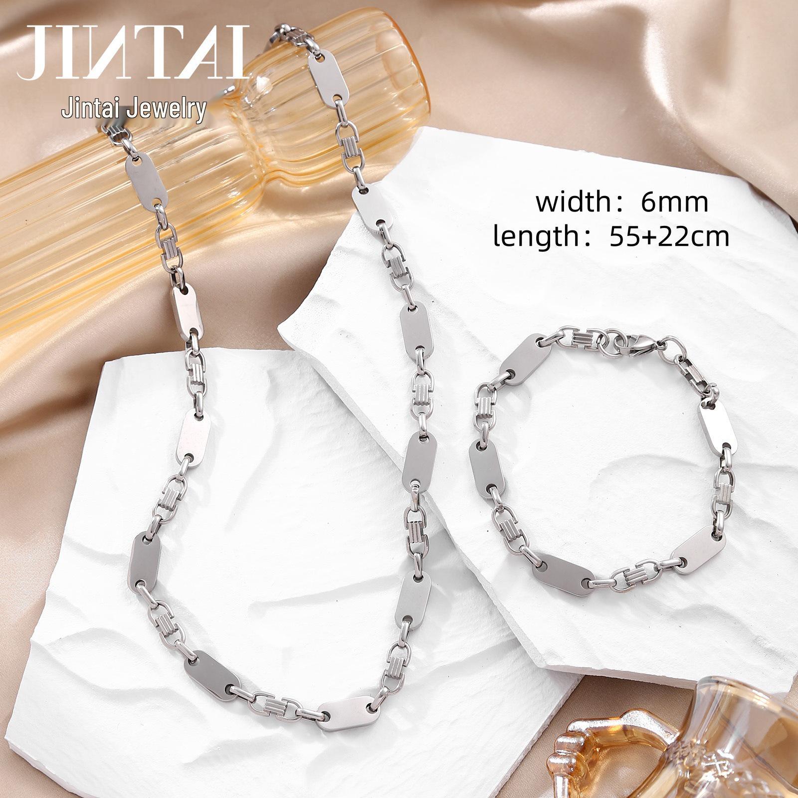 Men s Bestselling Titanium Stainless Steel Thick Chain Necklace with Smooth Surface Stainless Steel