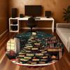 1PC Christmas Tree Office Round Area Rug, Under Office Chairs Bedroom Living Room Home Decor,Carpet for Office, -1110210