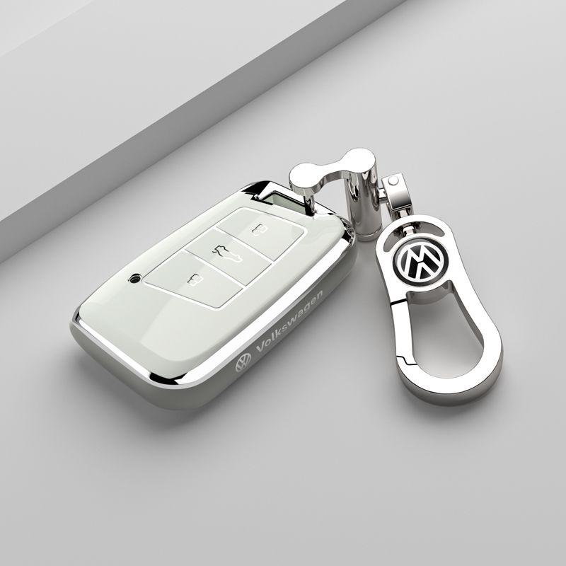 opq1 Soft TPU Car Key Case Cover Holder Shell Bag For VW Volkswagen Passat B8 Tiguan Magotan Protector Keychain Keychain Accessories
