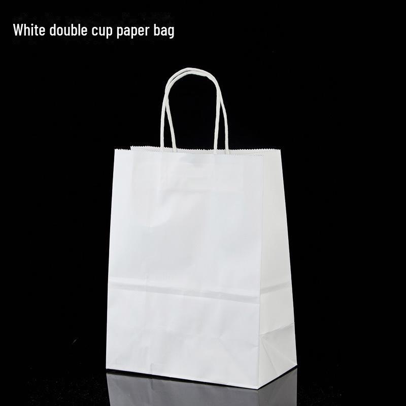 Enhanced Milk Tea Cup Holder: Tearable Into 2 or 4 Sections, Perfect for Beverages and Pulp.