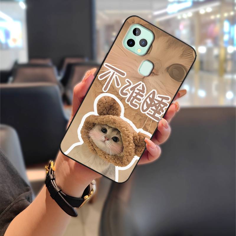 Anti-knock Cartoon Phone Case For Oukitel C22 Protective Soft Case Cute Silicone Full Wrap Couple Back Cover Waterproof