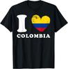 I Love Colombia - Heart Flag Colombia T-Shirt