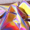 Gradiënt Spiegel TPU Stof Waterdicht Super Helder 3D Reflecterend Folie Stof Voor Diy Naaien Kleding Achtergrond Decor Ontwerper