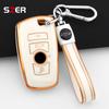 Tpu Car Key Case Cover Protector Shell Fob For Bmw 1 3 5 7 Series X1 X3 X4 X5 F10 F15 F16 F20 F30 F18 F25 M3 M4 E34 Keychain