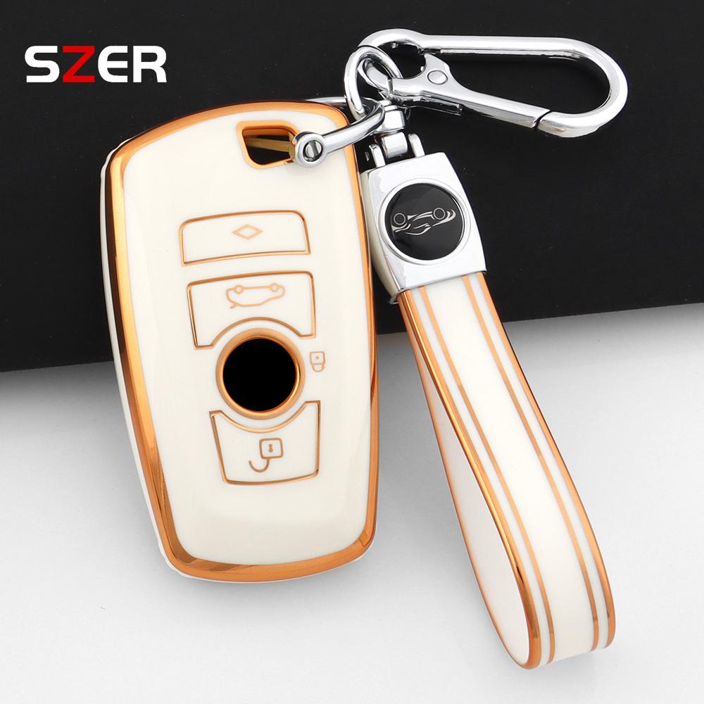 Tpu Car Key Case Cover Protector Shell Fob For Bmw 1 3 5 7 Series X1 X3 X4 X5 F10 F15 F16 F20 F30 F18 F25 M3 M4 E34 Keychain