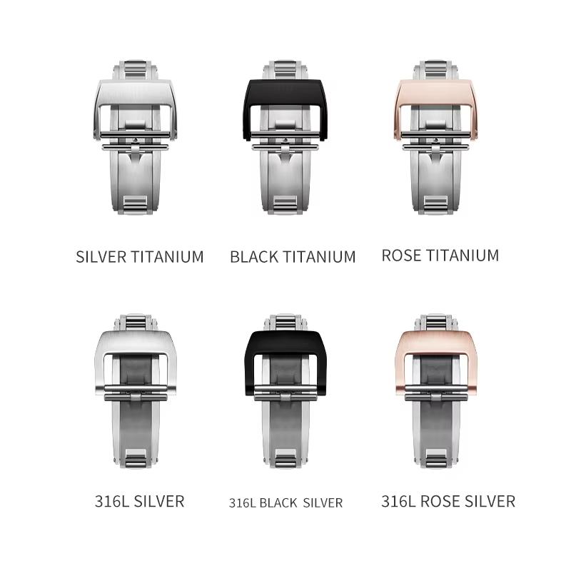 Steel head FKM Rubber Watchband For Richard Miller RM055 RM030 RM35-01 RM35-02 RM35-03 Watch Strap Soft Fluororubber accessories