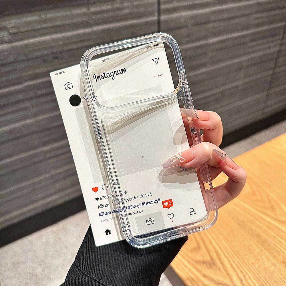 Luxury Silicone Transparent Shockproof Case For iPhone17 Pro Max 17 Pro 17 Air Clear  Protection Acrylic Cover