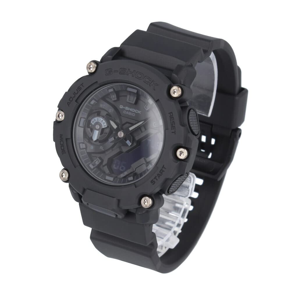 

Водонепроницаемые кварцевые часы Casio Series G-Shock GA-2200 для мужчин, аналогово-цифровые, черные, GA-2200BB-1A