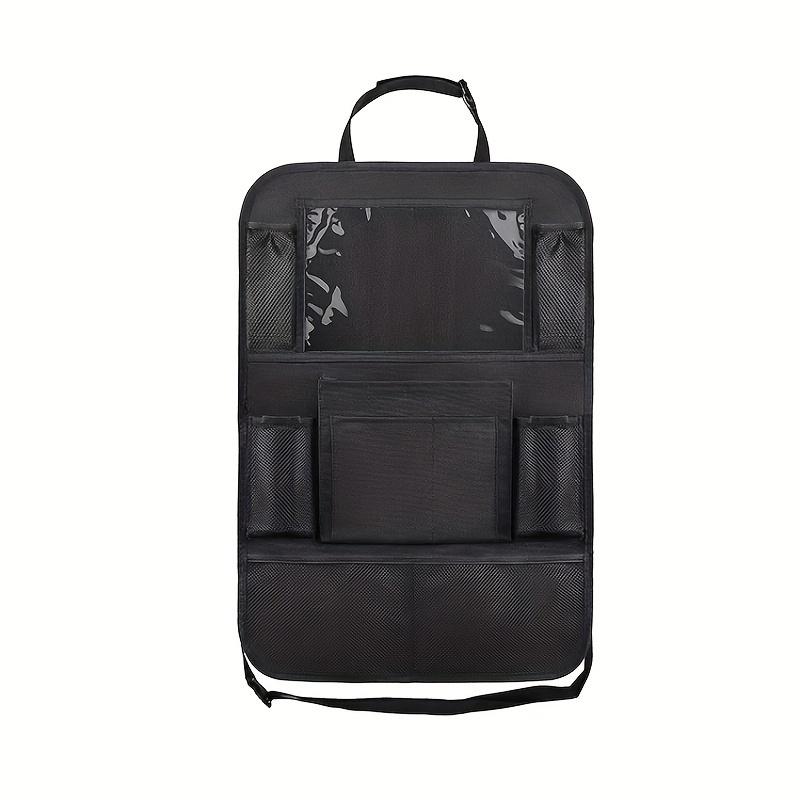 Car Back Seat Organizer with Touch Screen Tablet Holder Automatic Storage Pocket Protector for Travel