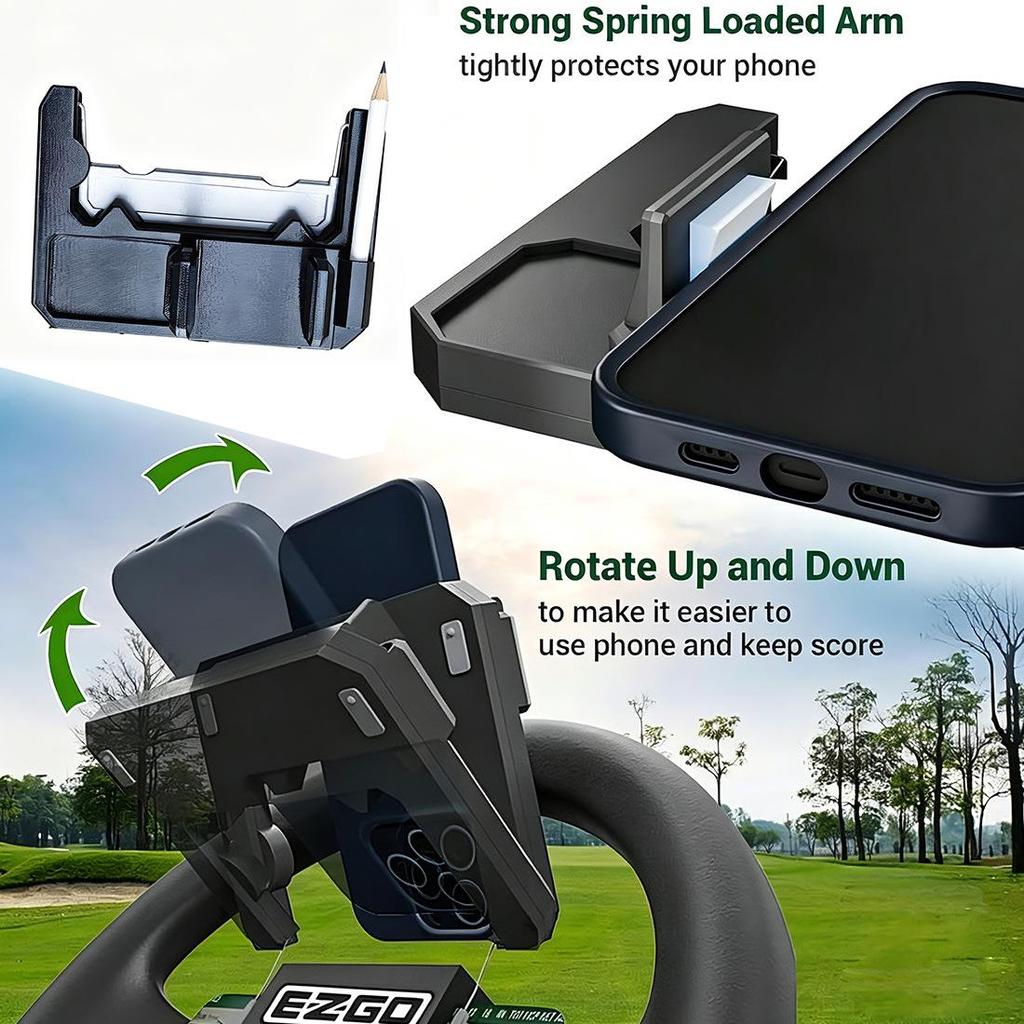 Universal Golf Cart Steering Wheel Phone Holder