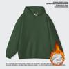 500GSM Heavyweight Cotton Hoodie Men Fleece Lined Winter Sweatshirt Casual Streetwear